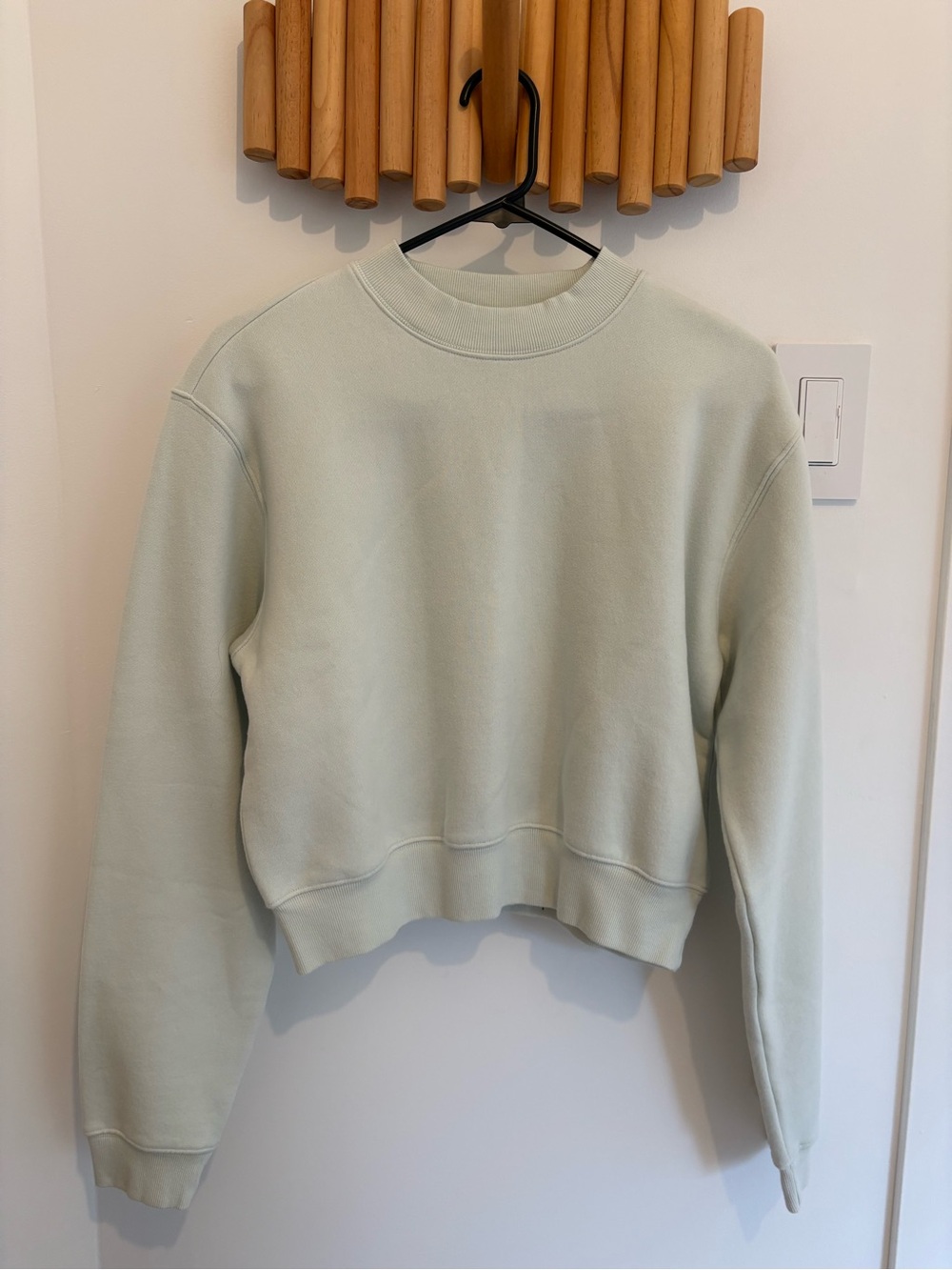Aritzia cozy fleece cropped crew